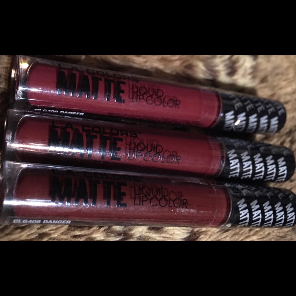 Matte Liquid Lot of 3 DANGER Lips L. A. Colors NEW